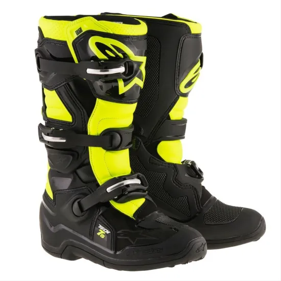 Alpinestars Tech 7S Gyerek MX Csizma (Fekete-fluo sárga) 2015017-155-34