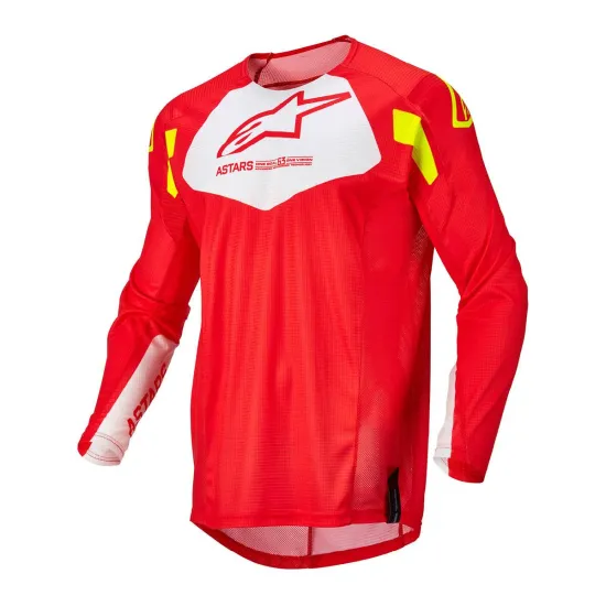 AlpinestarsTechstar Factory Motocross Mez 2023 (Piros Fluo-Sárga Fluo) 3761022-3025-L