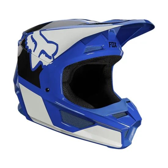Fox V1 Revn Gyerek MX Bukósisak (Kék-Fehér) 25876-002-YS