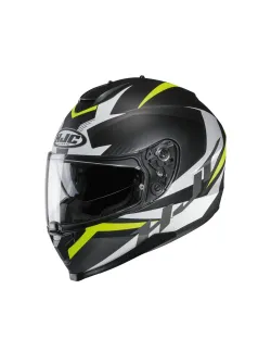 HJC C70 Z&aacute;rt Motoros buk&oacute;sisak (Fekete-S&aacute;rga) 151174-L