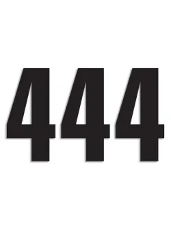 Rajtsz&aacute;m Matrica Egyenes (Fekete -13 cm) 5047/20/4