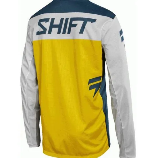 Shift Whit3 Ninety Seven Motocross Mez (Fehér-Kék-Sárga) 22497-046-XL