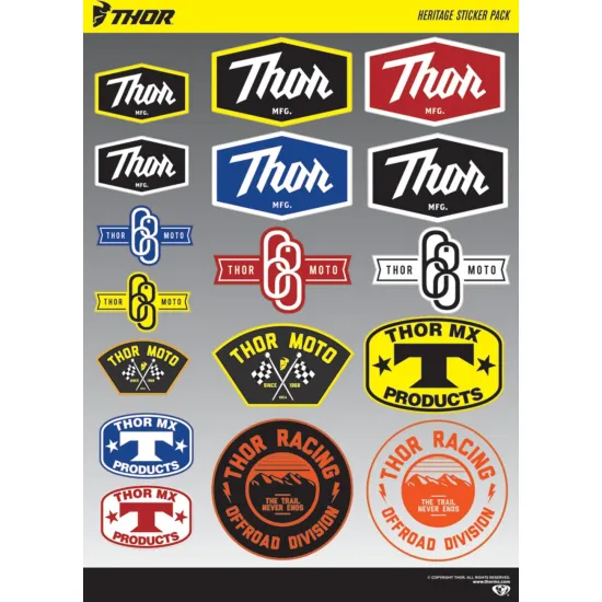 Thor Decal Matrica szett (23 cm x 33 cm) 4320-1572