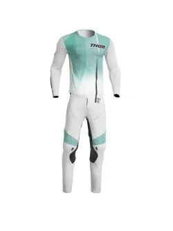 Thor Prime Tech Motocross Ruhaszett (White-Teal) 8503-9836-32-L