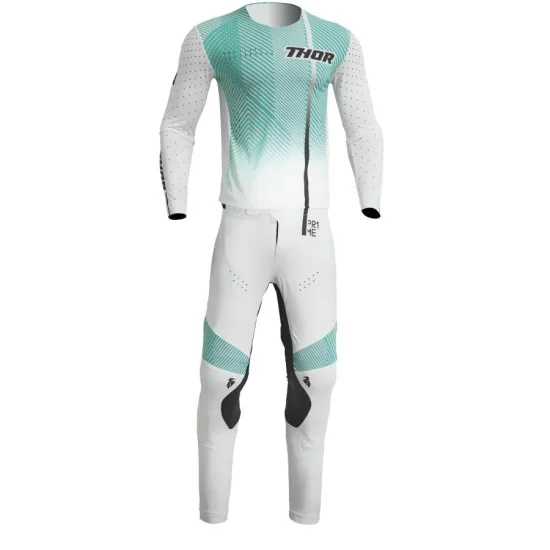 Thor Prime Tech Motocross Ruhaszett (White-Teal) 8503-9836-32-L
