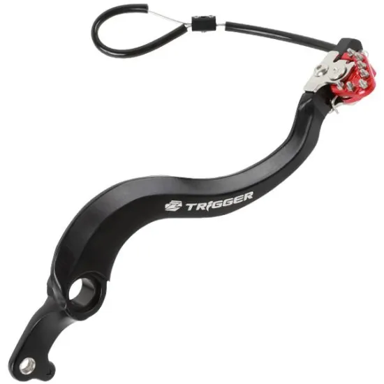 Zeta Alu Fékpedál Honda motorokhoz (Fekete-Piros) ZE90-7012