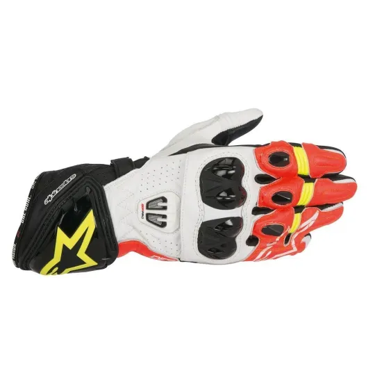 ALPINESTARS GP Pro R2 Motorcycle Leather Gloves (Fluo) 3556717-1240-XL
