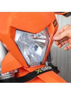 X-GRIP Transparent Headlight Protection Film for KTM EXC(F), XC(F)-W, 2024-