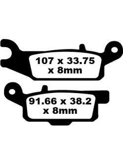 EBC TT Sport Carbon Fusion Brake Pads CARBON TT DIRT FA444TT