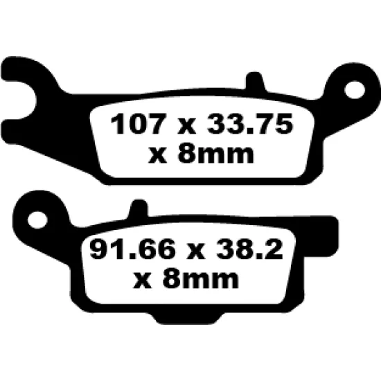 EBC TT Sport Carbon Fusion Brake Pads CARBON TT DIRT FA444TT